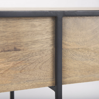 Mercana Morris Console Table - Brown, Iron