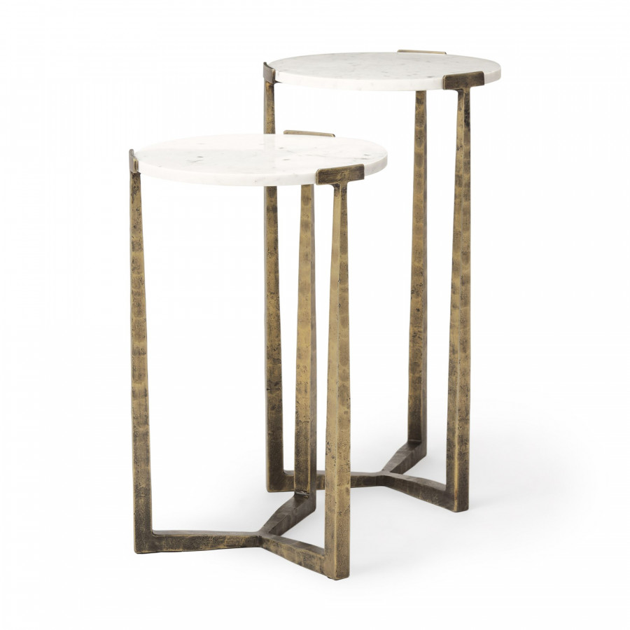 Mercana Atticus Accent Table (Set of 2) - White