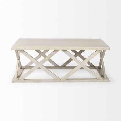 Mercana Forsey Rectangular Coffee Table - Blonde, Wood