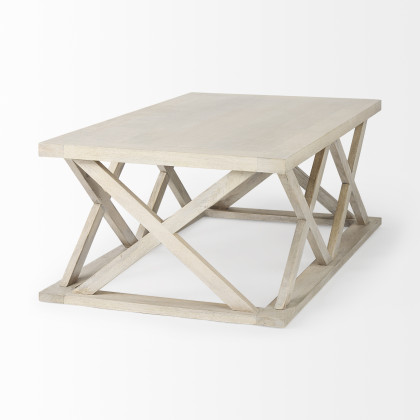 Mercana Forsey Rectangular Coffee Table - Blonde, Wood