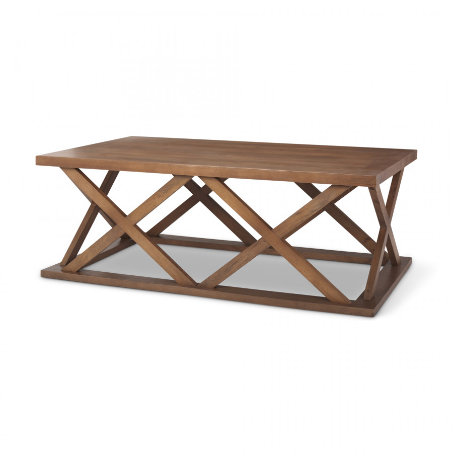 Mercana Forsey Rectangular Coffee Table - Brown, Wood