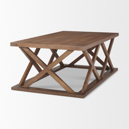 Mercana Forsey Rectangular Coffee Table - Brown, Wood