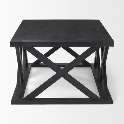 Mercana Forsey Rectangular Coffee Table - Black, Wood