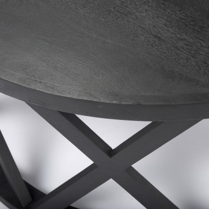 Mercana Forsey Round Coffee Table - Black, Wood