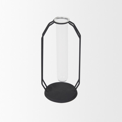 Mercana Aria Metal and Glass Decorative Accent - Black
