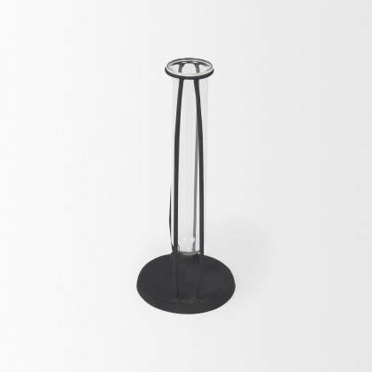 Mercana Aria Metal and Glass Decorative Accent - Black
