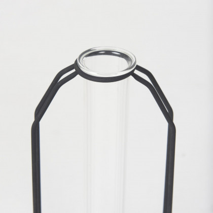Mercana Aria Metal and Glass Decorative Accent - Black