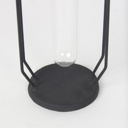 Mercana Aria Metal and Glass Decorative Accent - Black