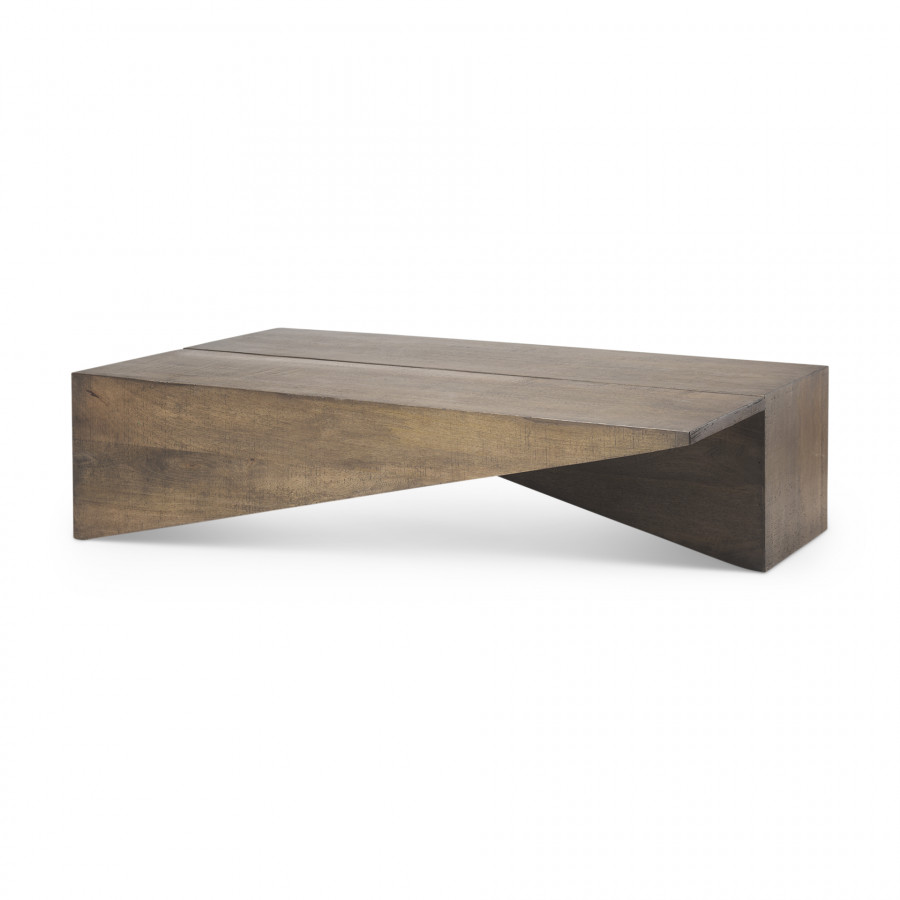 Mercana - West Coffee Table in Brown, Solid Wood