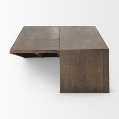 Mercana - West Coffee Table in Brown, Solid Wood