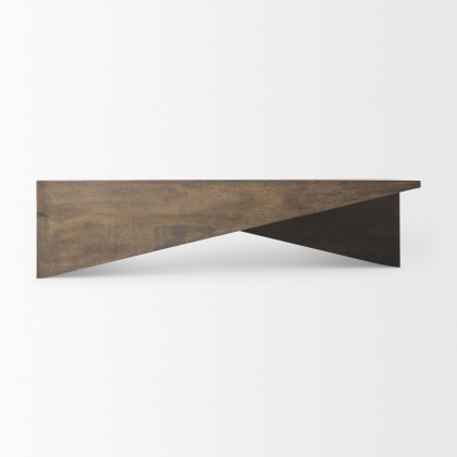 Mercana - West Coffee Table in Brown, Solid Wood