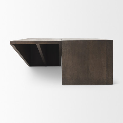 Mercana - West Coffee Table in Brown, Solid Wood