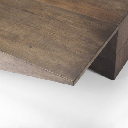 Mercana - West Coffee Table in Brown, Solid Wood