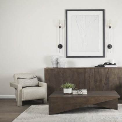 Mercana - West Coffee Table in Brown, Solid Wood