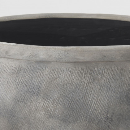 Mercana Zuma Ceramic Floor Vase - Light Gray