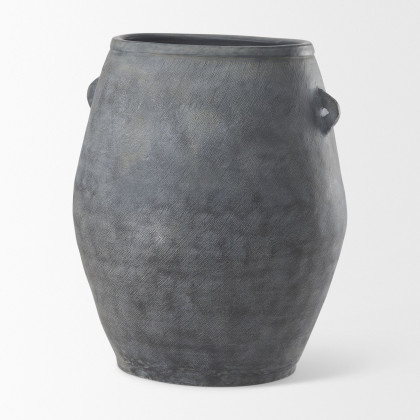 Mercana Zuma Ceramic Floor Vase - Dark Gray