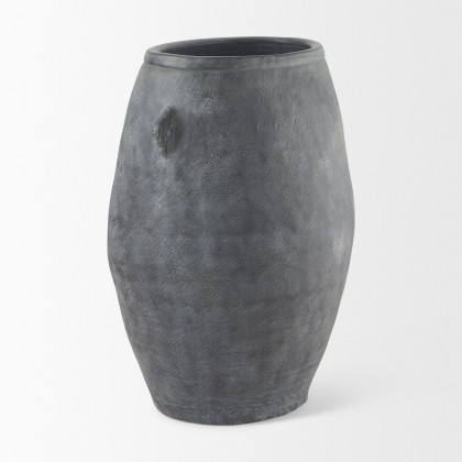 Mercana Zuma Ceramic Floor Vase - Dark Gray