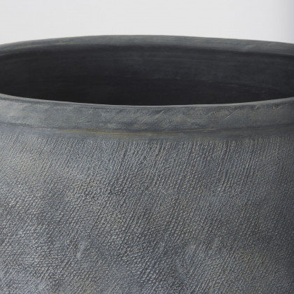 Mercana Zuma Ceramic Floor Vase - Dark Gray