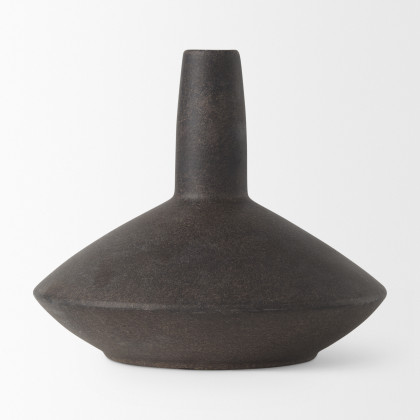 Mercana Rylee Vase - Dark Brown, H7"
