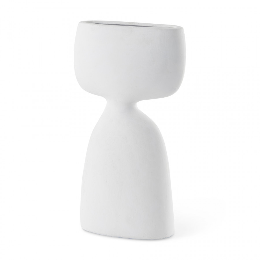 Mercana Rylee Vase - White, H12"