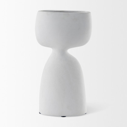 Mercana Rylee Vase - White, H12"