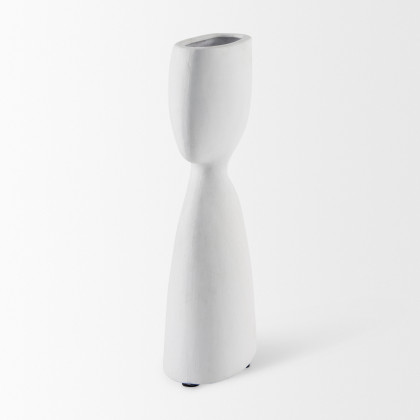 Mercana Rylee Vase - White, H12"