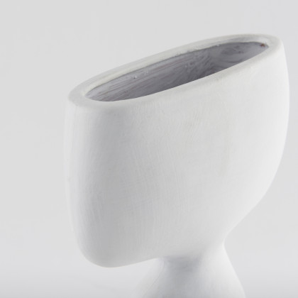 Mercana Rylee Vase - White, H12"