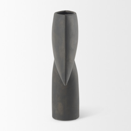 Mercana Rylee Vase - Dark Brown, H13"