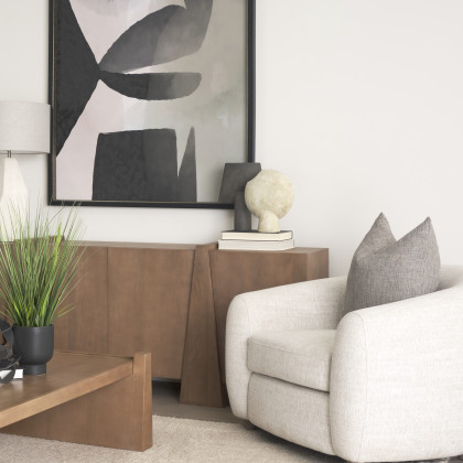 Mercana Rylee Vase - Dark Brown, H13"