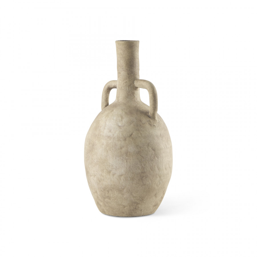 Mercana Zenni Vase - Beige, H12"