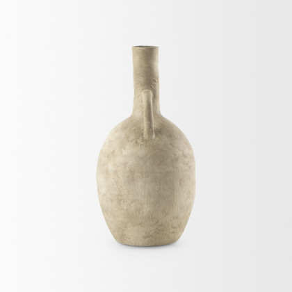 Mercana Zenni Vase - Beige, H12"