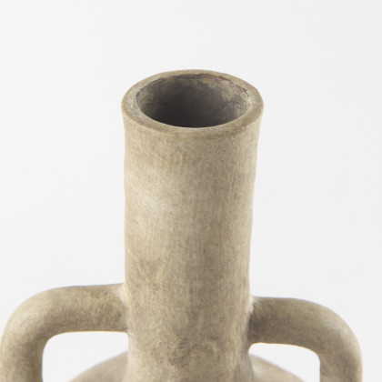 Mercana Zenni Vase - Beige, H12"