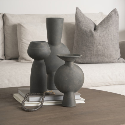 Mercana Kaz Vase - Brown, H11"