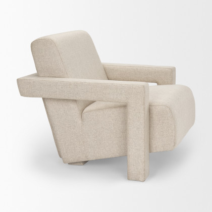 Mercana Sovereign Accent Chair - Cream, Fabric