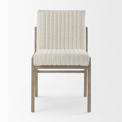 Mercana Tahoe Dining Chair - Brown/White, Wood
