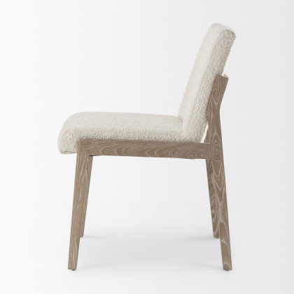 Mercana Tahoe Dining Chair - Brown/White, Wood