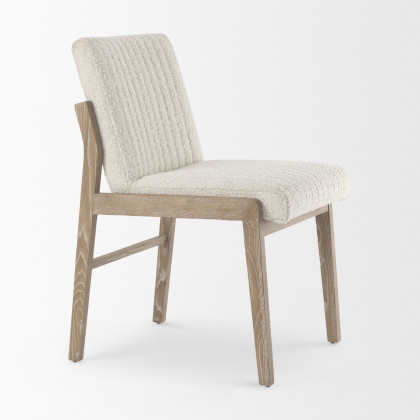 Mercana Tahoe Dining Chair - Brown/White, Wood