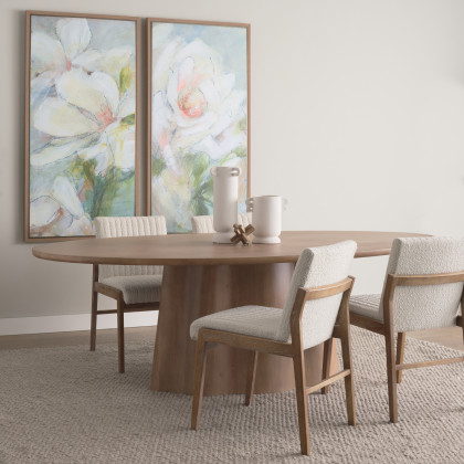 Mercana Tahoe Dining Chair - Brown/White, Wood