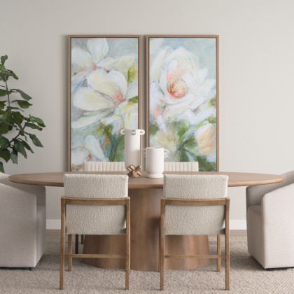 Mercana Tahoe Dining Chair - Brown/White, Wood