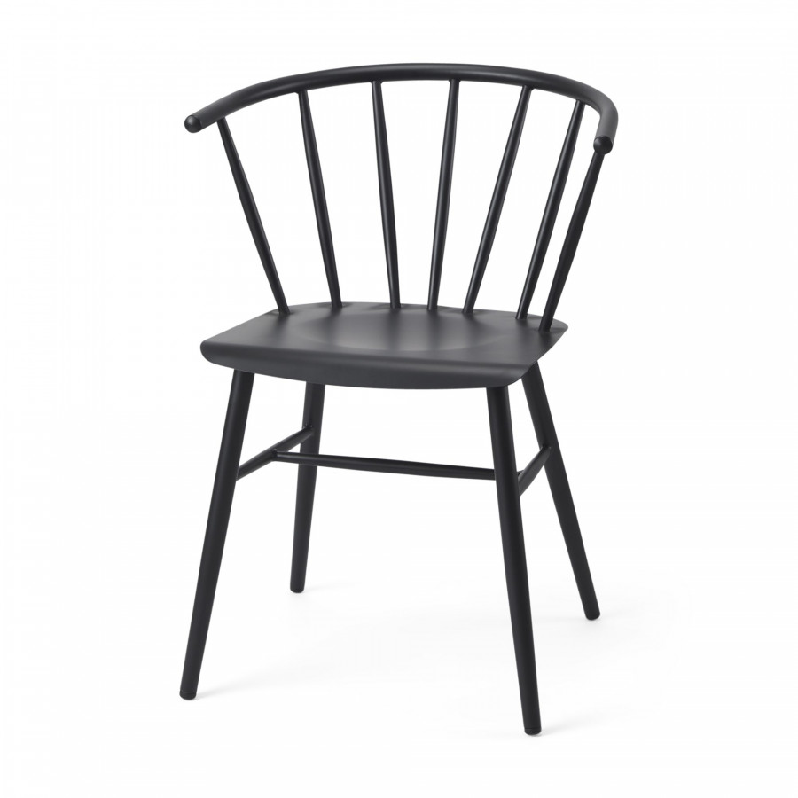Mercana - Colin Dining Chair in Black, Metal