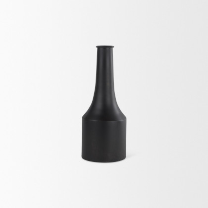 Mercana Aubrey Small Iron Flower Vase - Black
