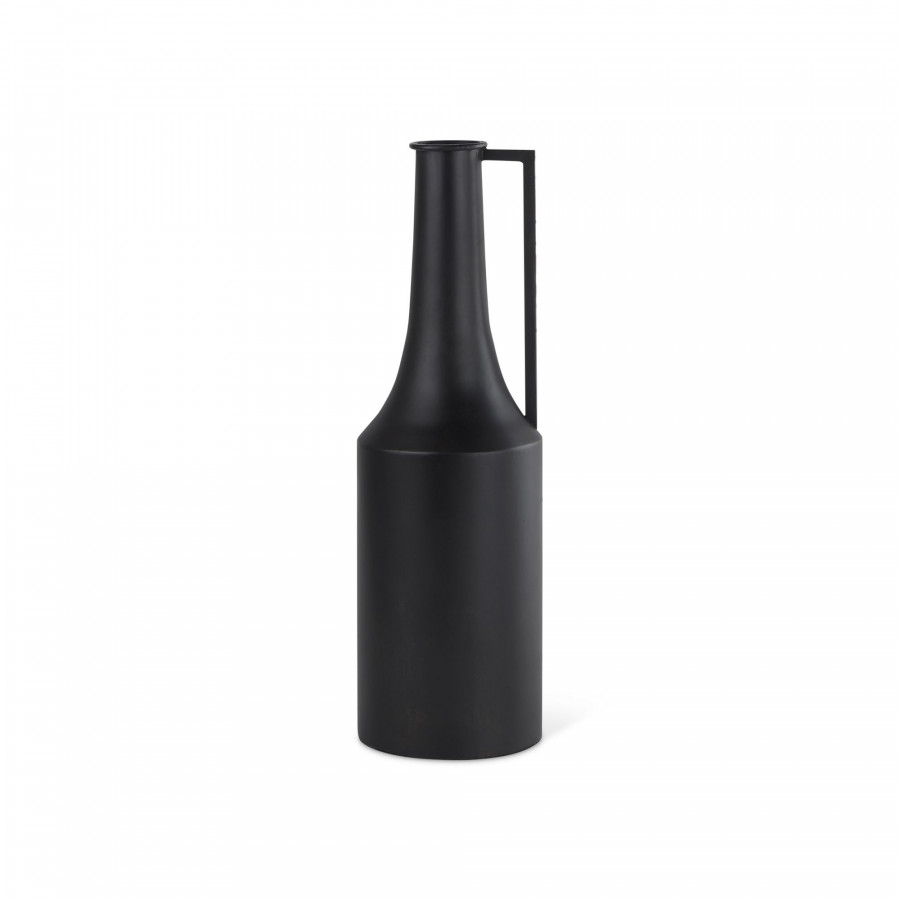Mercana Aubrey Medium Iron Flower Jug Vase - Black