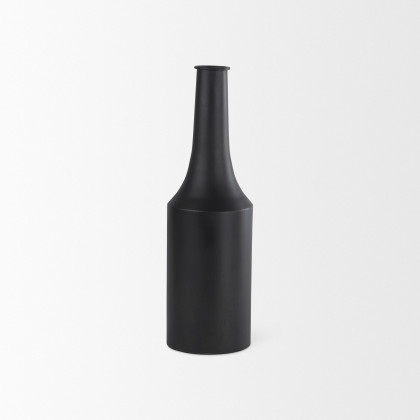 Mercana Aubrey Medium Iron Flower Jug Vase - Black