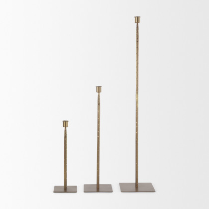 Mercana Porter Candle Holder - Gold, H30"