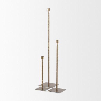 Mercana Porter Candle Holder - Gold, H30"