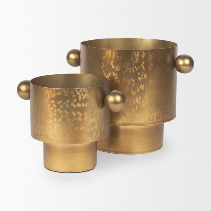 Mercana Juno Vase - Antique Gold, H8,5"