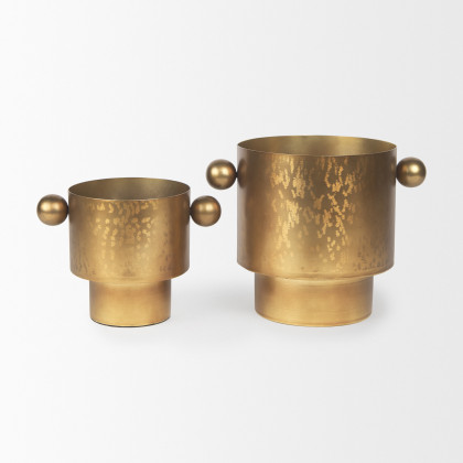 Mercana Juno Vase - Antique Gold, H8,5"