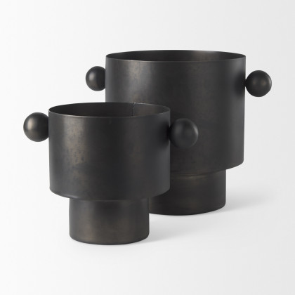 Mercana Juno Vase - Antique Black, H6,5"