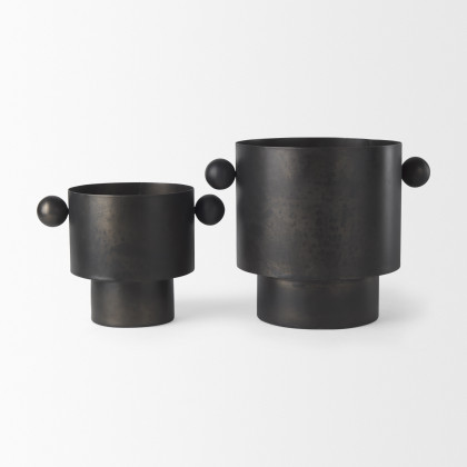 Mercana Juno Vase - Antique Black, H6,5"
