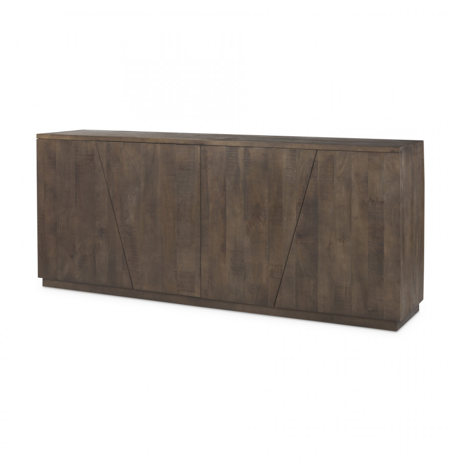 Mercana - West Sideboard in Brown, Solid Wood